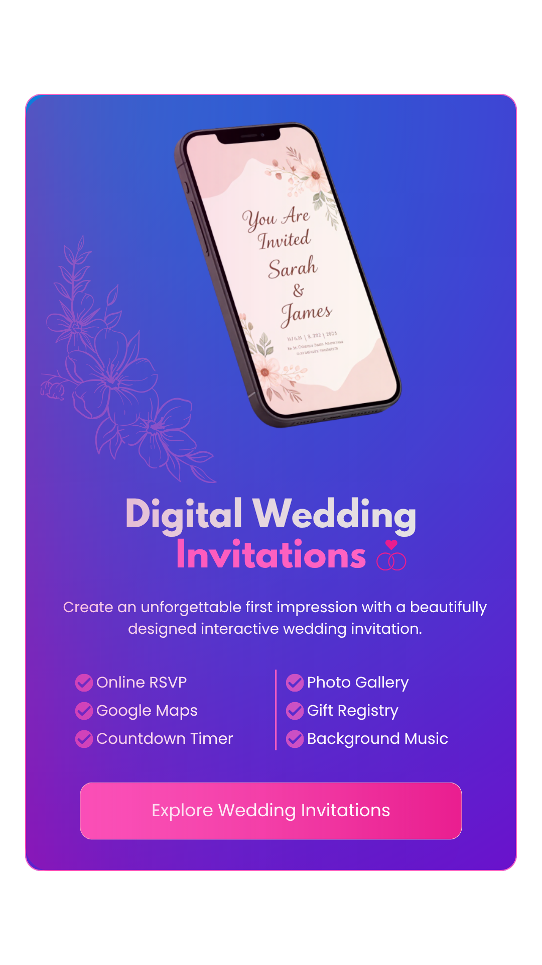 digital wedding invite mobile 2